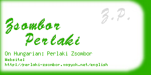 zsombor perlaki business card